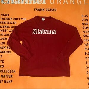 Russell Athletic Red Long Sleeve Tee